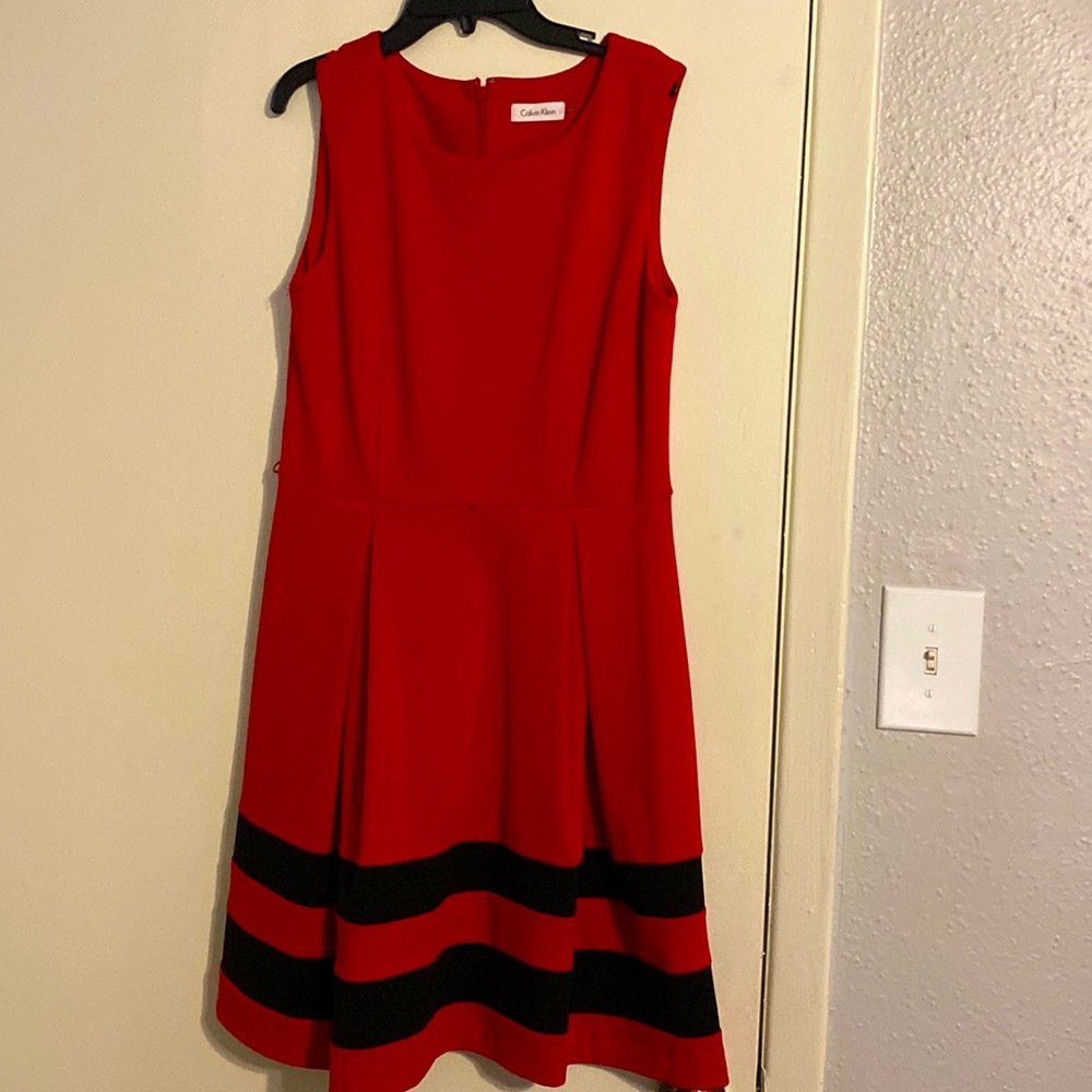 Calvin Klein red dress